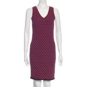 M Missoni V-neck Knee-Length Sleeveless dress :: Size M
